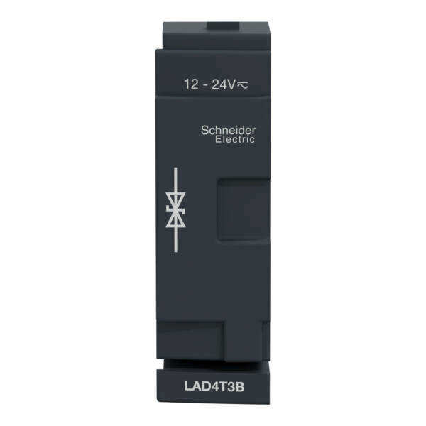 TeSys D - suppressor module - bidirectional peak limiting diode - 24 V AC/DC - Schneider Electric - LAD4T3B