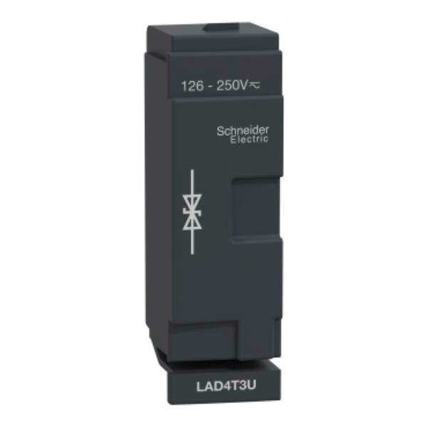 TeSys D - suppressor module - bidirectional peak limiting diode - 126…250V AC/DC - Schneider Electric - LAD4T3U
