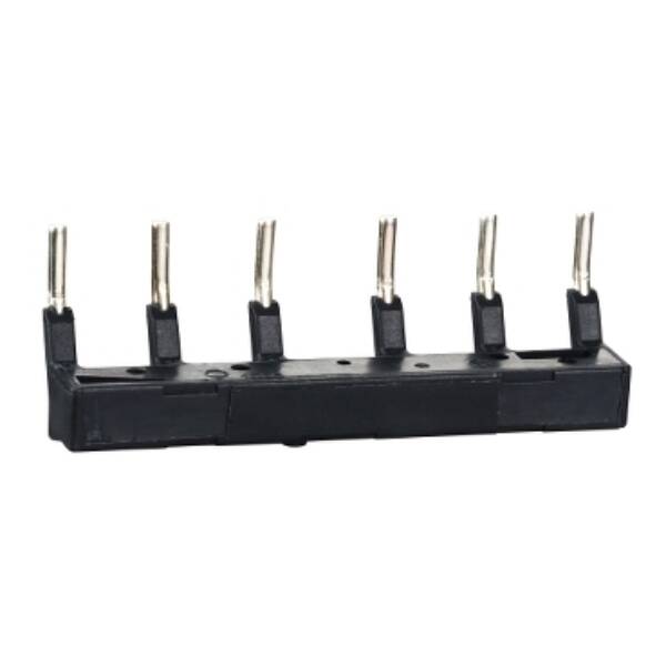 Set of parallel and inversing busbars, for 3P reversing contactors assembly, LC1D09-D38 lugs terminals - Schneider Electric - LAD9VP4