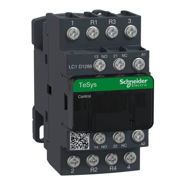 TeSys D contactor - 4P(2 NO + 2 NC) - AC-1 - <= 440 V 25 A - 240 V AC coil - Schneider Electric - LC1D1286U7