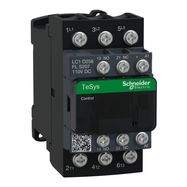 TeSys D contactor S207 - 3P (3NO) AC-3 25A <=440V - coil 110V DC low - Schneider Electric - LC1D256FLS207