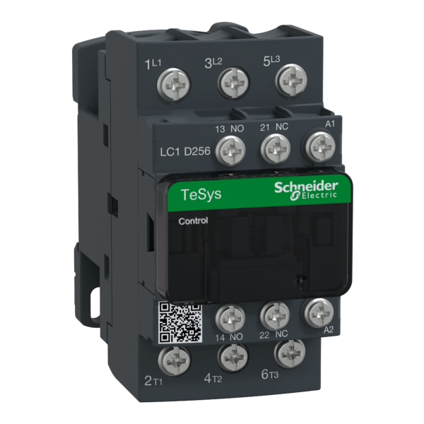 TeSys D contactor - 3P(3 NO) - AC-3 - <= 440 V 25 A - 230 V AC coil - Schneider Electric - LC1D256P7