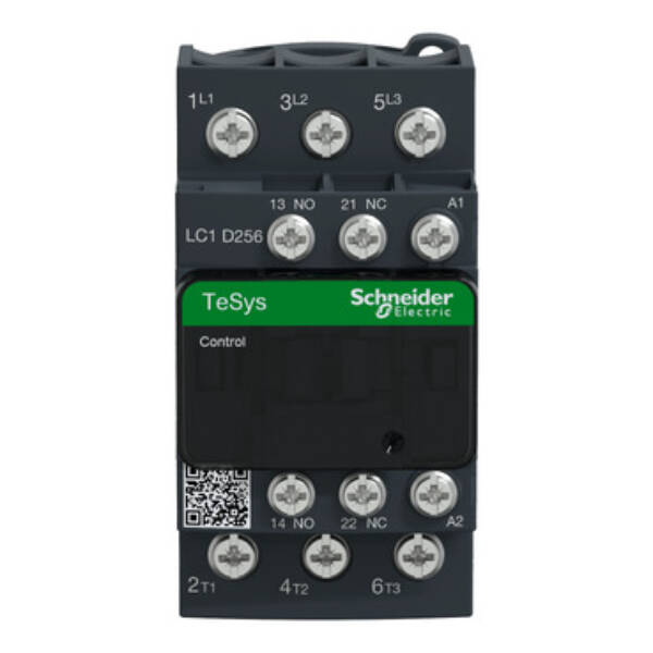 TeSys D contactor - 3P(3 NO) - AC-3 - <= 440 V 25 A - 2480 V AC coil - Schneider Electric - LC1D256U7