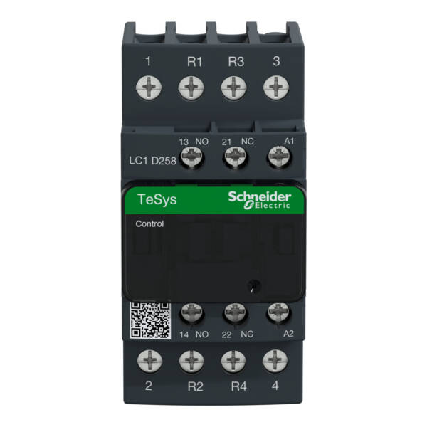 TeSys D contactor - 4P(2 NO + 2 NC) - AC-1 - <= 440 V 40 A - 240 V AC coil - Schneider Electric - LC1D258U7