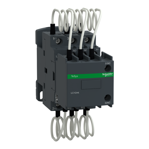 Capacitor contactor, TeSys D, 16.7 kVAR at 400 V/50 Hz, coil 240 V AC 50/60 Hz - Schneider Electric - LC1DGKU7