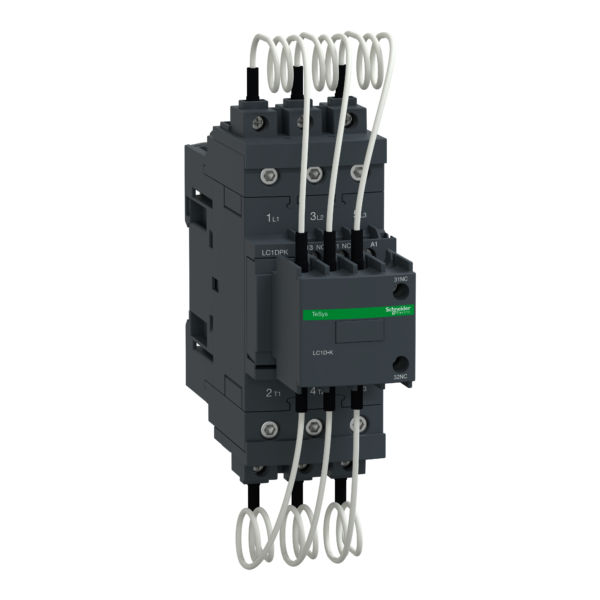 Capacitor contactor, TeSys D, 30 kVAR at 400 V/50 Hz, coil 230 V AC 50/60 Hz - Schneider Electric - LC1DPKP7