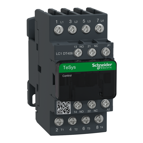 TeSys D contactor - 4P(4 NO) - AC-1 - <= 440 V 40 A - 220 V AC 50/60 Hz coil - Schneider Electric - LC1DT406M7