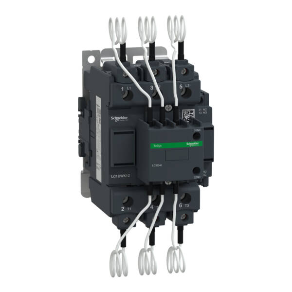 Capacitor contactor, TeSys D, 63 kVAR at 400 V/50 Hz, coil 240 V AC 50/60 Hz - Schneider Electric - LC1DWK12U7