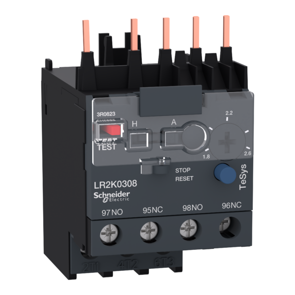 TeSys K - differential thermal overload relays - 1.8...2.6 - class 10A - Schneider Electric - LR2K0308