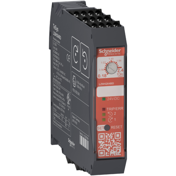 Reversing Starter TeSys H Safe-Torque-Off 3kW-400V control 24VDC - Schneider Electric - LZ8H6X5BD