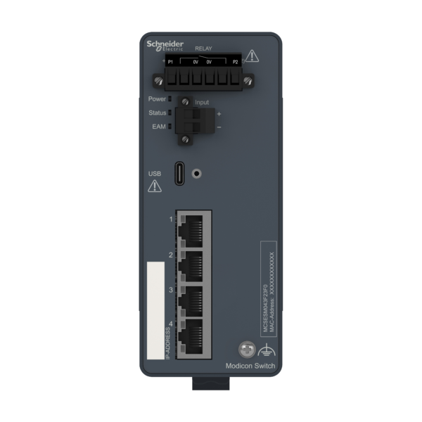 Modicon Managed Switch - 4 ports for copper - Schneider Electric - MCSESM043F23F0