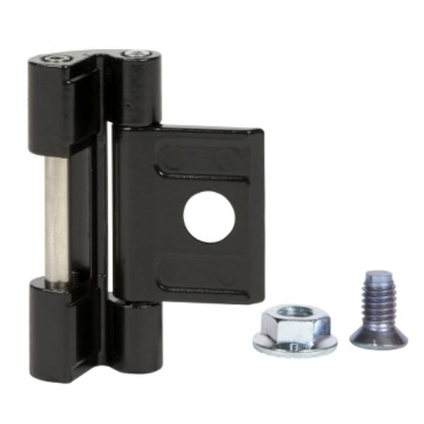 "Door hinges for PanelSeT S3D enclosure, door opening: 180Â°." - Schneider Electric - NSYAEDH180S3D