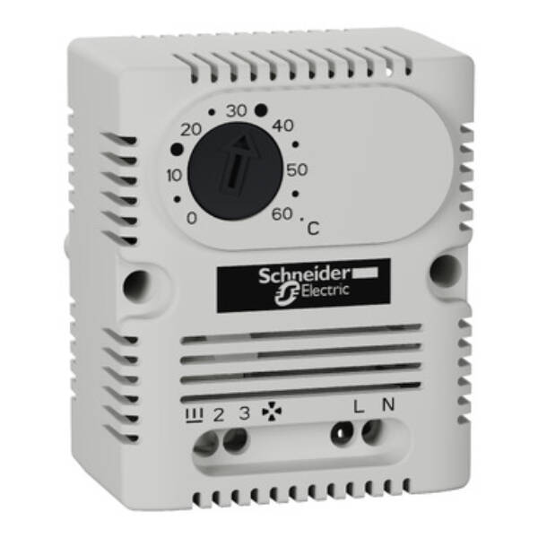 ClimaSys CC - thermostat 250V - range of temperature +5…60°C - 1 NO/NC - °C - Schneider Electric - NSYCCOTHI