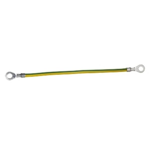 "Earth leads section 6mmÂ², length 160mm, eyelet hole 8,3mm. Packaging unit: 10." - Schneider Electric - NSYEL166D8