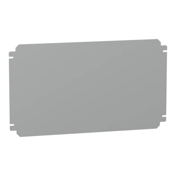 Plain mounting plate H300xW500mm made of galvanised sheet steel - Schneider Electric - NSYMM35SB