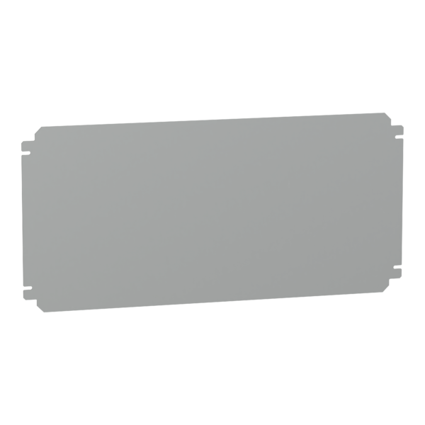 Plain mounting plate H300xW600mm made of galvanised sheet steel - Schneider Electric - NSYMM36SB