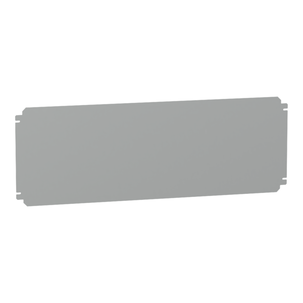 Plain mounting plate H300xW800mm made of galvanised sheet steel - Schneider Electric - NSYMM38SB