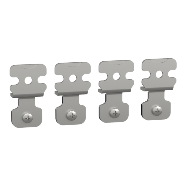 4 wall fixing brackets in stainless steel AISI 304 for Spacial S3X - Schneider Electric - NSYPFCX