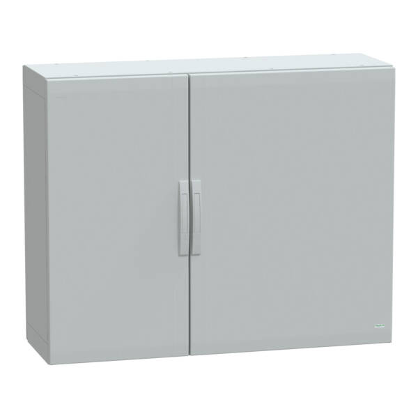 Floor standing enclosure polyester vers.PLA completely sealed 1000x1250x420 IP65 - Schneider Electric - NSYPLA10124G