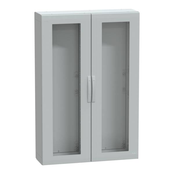 Floor standing encl. polyester vers.PLA compl.sealed 1500x1000x320 IP65 glazed - Schneider Electric - NSYPLA15103TG