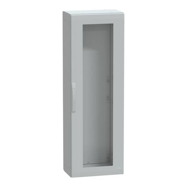 Floor standing encl. polyester vers.PLA compl.sealed 1500x500x320 IP65 glazed - Schneider Electric - NSYPLA1553TG