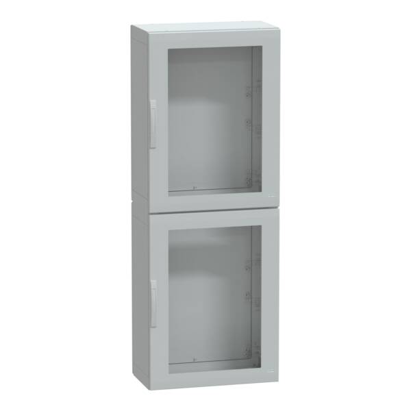 Floor standing encl. polyester vers.PLA compl.sealed 2000x750x420 IP65 glazed - Schneider Electric - NSYPLA2074TG