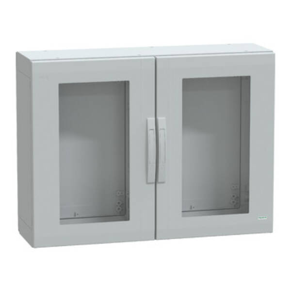 Floor standing encl. polyester vers.PLA compl.sealed 750x1000x320 IP65 glazed - Schneider Electric - NSYPLA7103TG