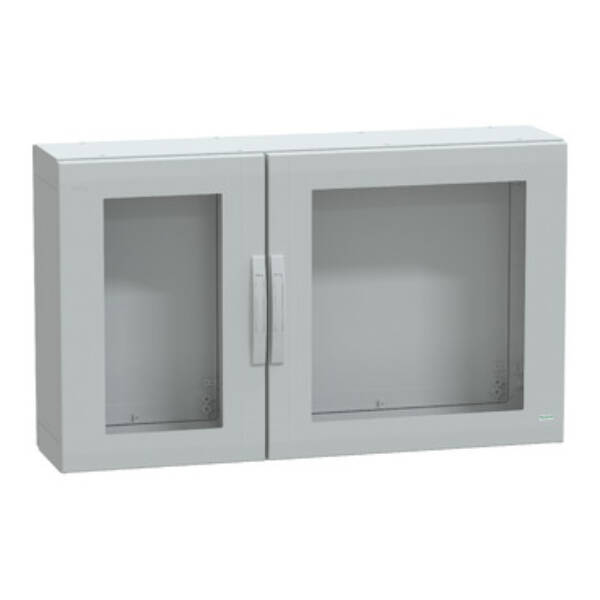 Floor standing encl. polyester vers.PLA compl.sealed 750x1250x320 IP65 glazed - Schneider Electric - NSYPLA7123TG