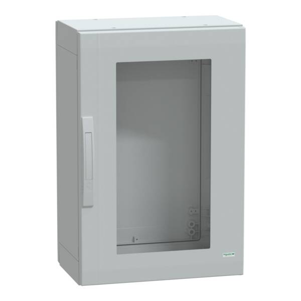 Floor standing encl. polyester vers.PLA compl.sealed 750x500x320 IP65 glazed - Schneider Electric - NSYPLA753TG