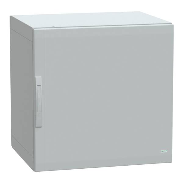 Floor standing enclosure polyester vers.PLA completely sealed 750x750x620 IP65 - Schneider Electric - NSYPLA776G