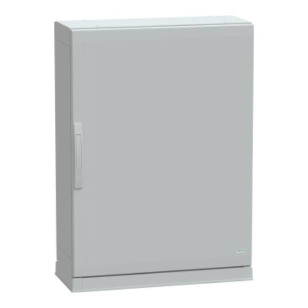 Floor standing encl.polyester vers.PLAZ w/plinth open bottom 1000x750x320 IP54 - Schneider Electric - NSYPLAZ1073G