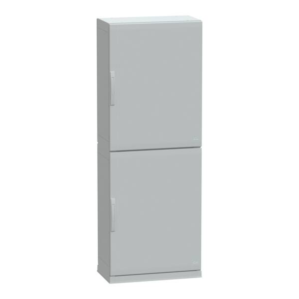 Floor standing encl.polyester vers.PLAZ w/plinth open bottom 2000x750x420 IP54 - Schneider Electric - NSYPLAZ2074G