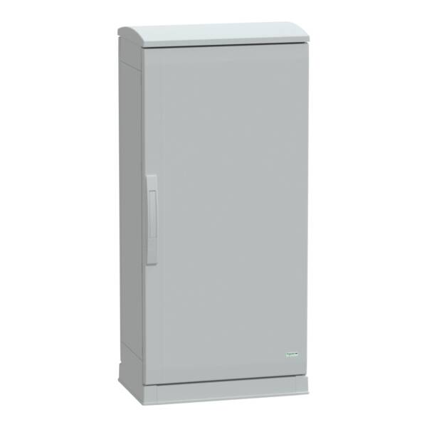 Floor standing encl.polyester vers.PLAZT w/open plinth+canopy 1000x500x320 IP44 - Schneider Electric - NSYPLAZT1053G