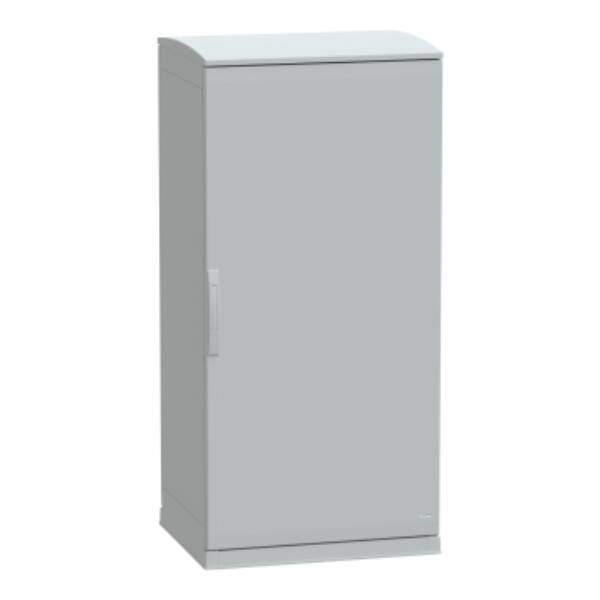 Floor standing encl.polyester vers.PLAZT w/open plinth+canopy 1500x750x620 IP44 - Schneider Electric - NSYPLAZT1576G