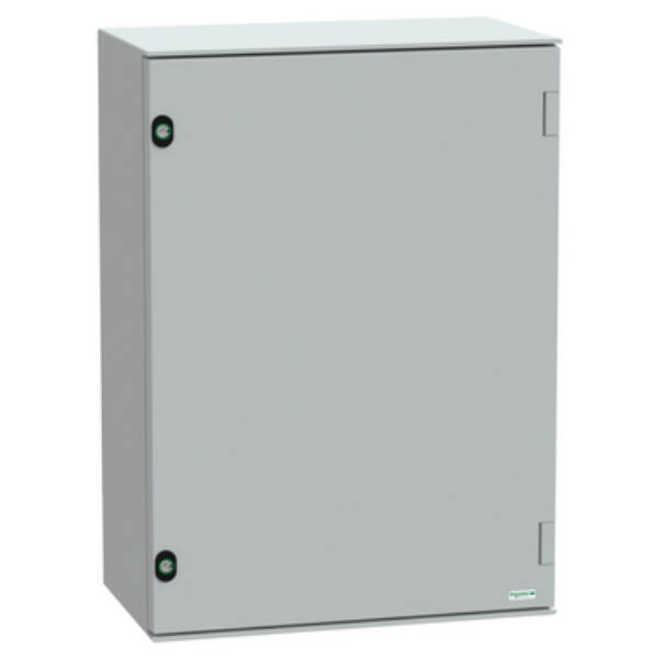 wall-mounting encl. polyester monobloc IP66 H747xW536xD300mm+metal mount.plate - Schneider Electric - NSYPLM75PG