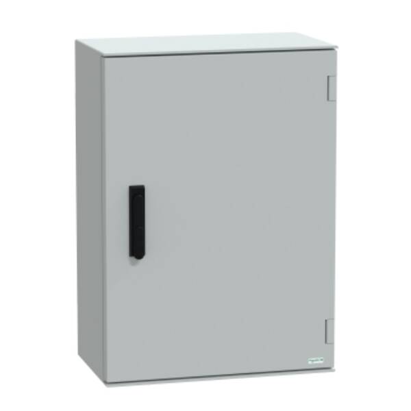 wall-mounting enclosure polyester monobloc IP66 H747xW536xD300mm 3points lock - Schneider Electric - NSYPLM75VG