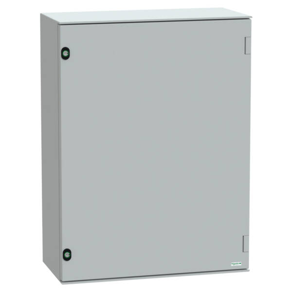 wall-mounting encl. polyester monobloc IP66 H847xW636xD300mm+metal mount.plate - Schneider Electric - NSYPLM86PG