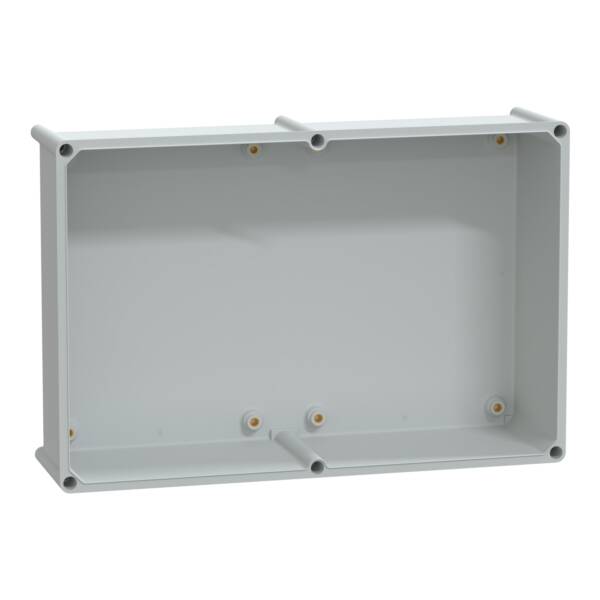 PLS box, polyester rear, transparent PC cover IP65 36x54x23cm - Schneider Electric - NSYPLS3654AG