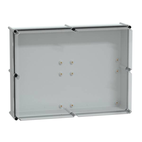 PLS box, polyester rear, transparent PC cover IP65 54x72x23cm - Schneider Electric - NSYPLS5472AG