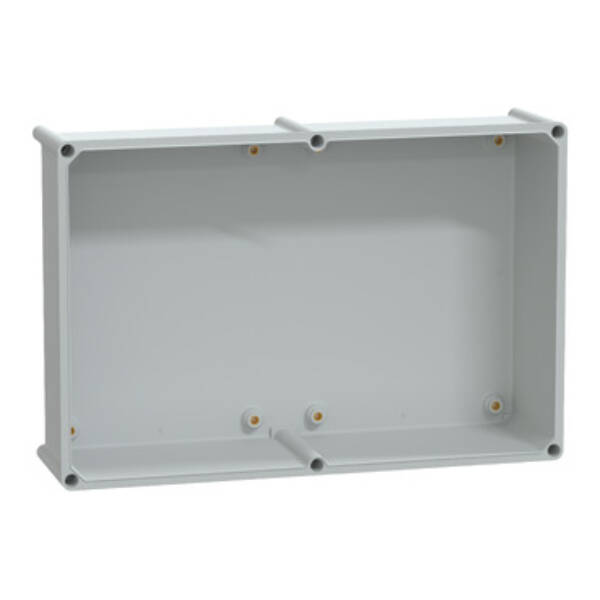 PLS box, polyester rear, opaque PC cover IP65 36x54x23cm - Schneider Electric - NSYPLSC3654AG