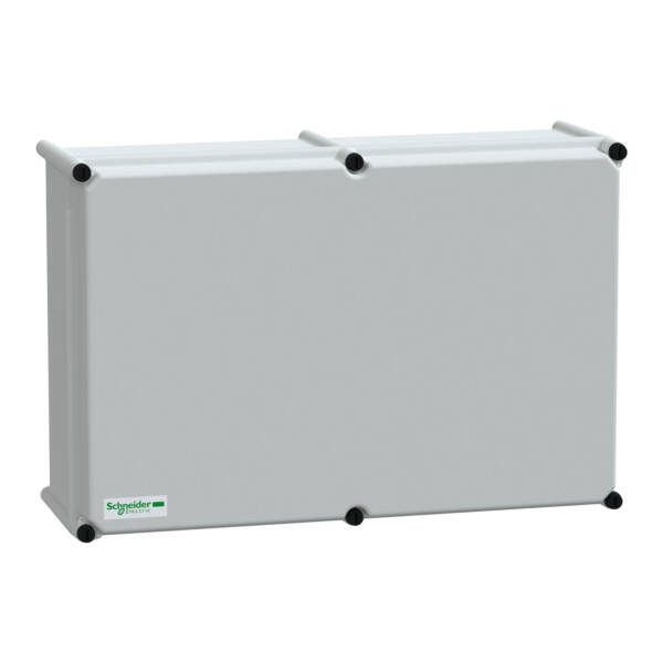 PLS box, polyester rear, opaque PC cover IP65 36x54x18cm - Schneider Electric - NSYPLSC3654G