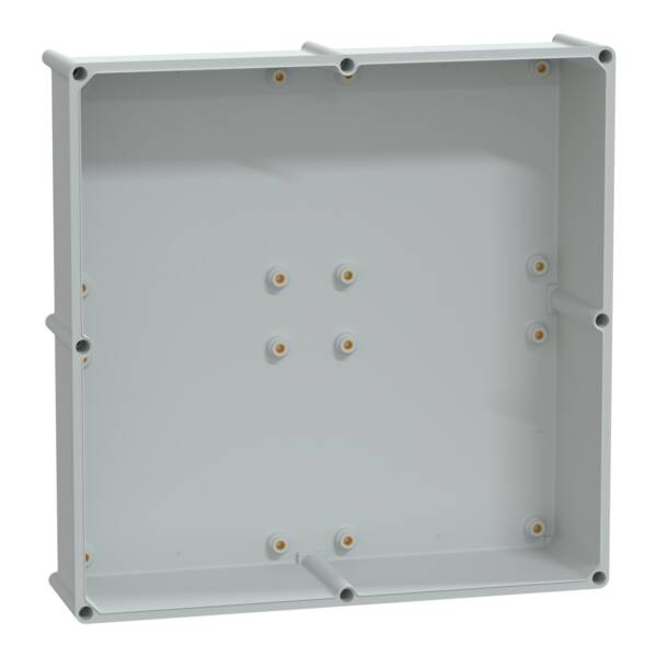 PLS box, polyester rear, opaque PC cover IP65 54x54x23cm - Schneider Electric - NSYPLSC5454AG
