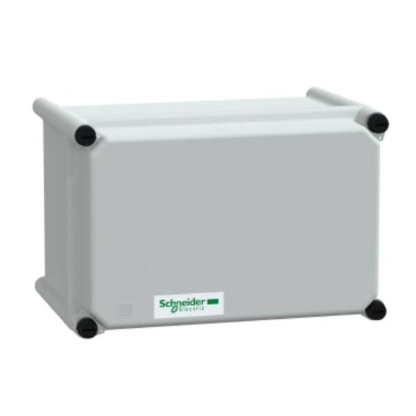 PLS box, polyester rear, polyester cover IP65 18x27x18cm - Schneider Electric - NSYPLSP1827G