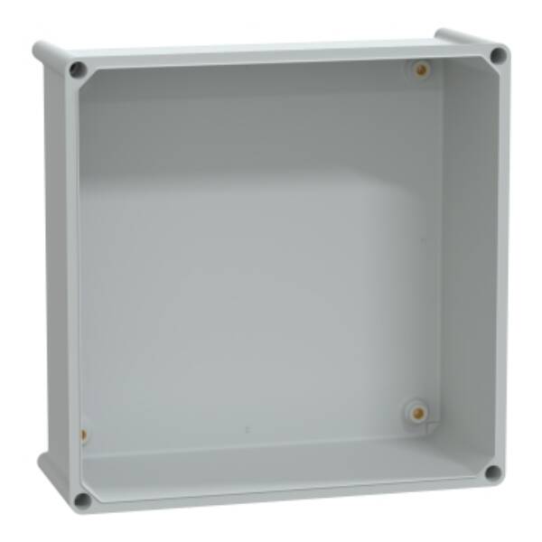 PLS box, polyester rear, polyester cover IP65 36x36x18cm - Schneider Electric - NSYPLSP3636G