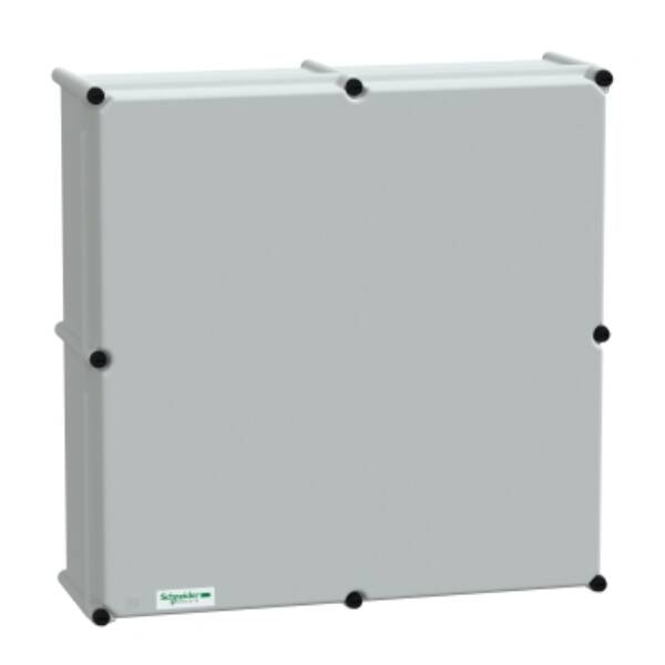 PLS box, polyester rear, polyester cover IP65 54x54x18cm - Schneider Electric - NSYPLSP5454G