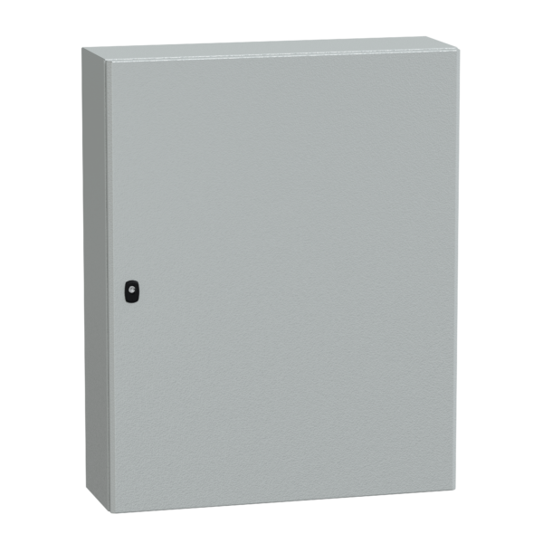 Spacial S3D plain door with mount.plate. H1000xW800xD250 IP66 IK10 RAL7035. - Schneider Electric - NSYS3D10825P