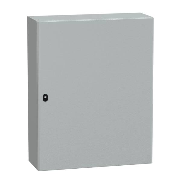 Spacial S3D plain door with mount.plate. H1000xW800xD300 IP66 IK10 RAL7035. - Schneider Electric - NSYS3D10830P