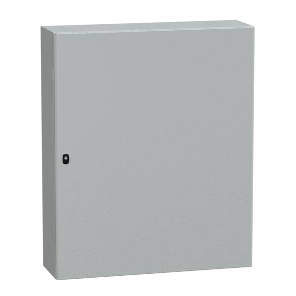 Spacial S3D plain door with mount.plate. H1200xW1000xD300 IP66 IK10 RAL7035. - Schneider Electric - NSYS3D121030P