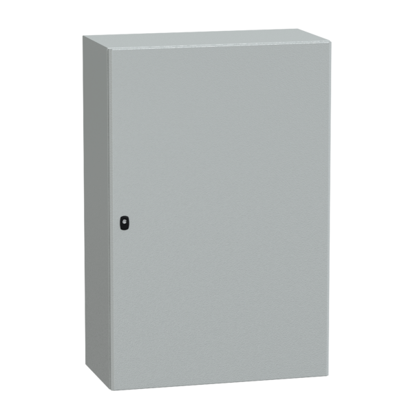 Spacial S3D plain door w/o mount.plate. H1200xW800xD400 IP66 IK10 RAL7035. - Schneider Electric - NSYS3D12840