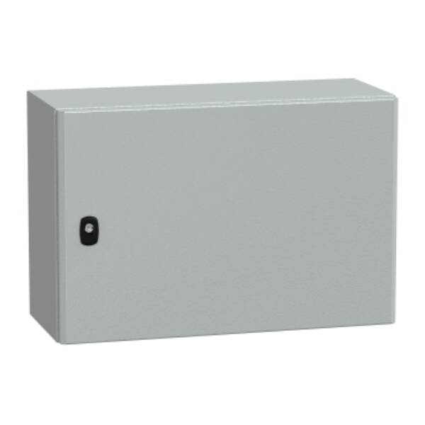 "Wall mounted steel enclosure, PanelSeT S3D, plain door, without mounting plate, 400x600x250mm, IP66, IK10" - Schneider Electric - NSYS3D4625